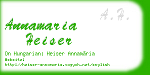 annamaria heiser business card